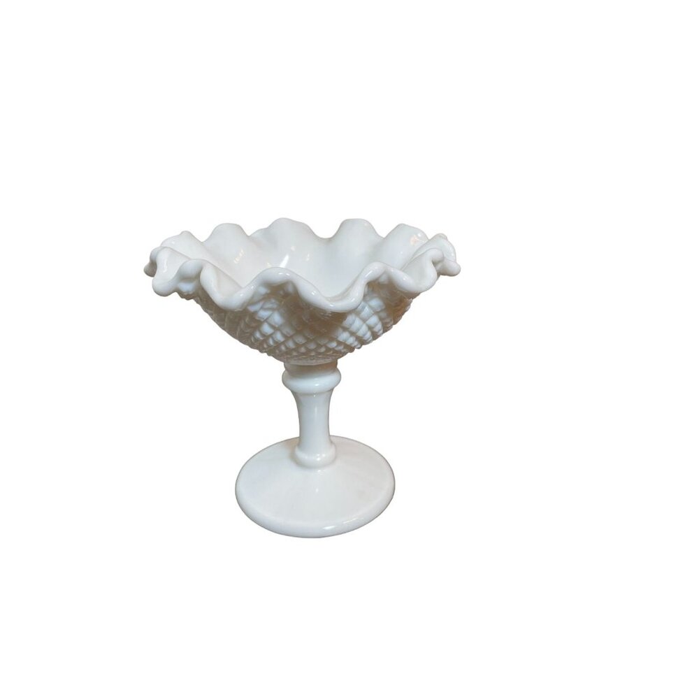 Vintage Westmoreland Milk Glass - Candy or Compote - Hobnail Finish